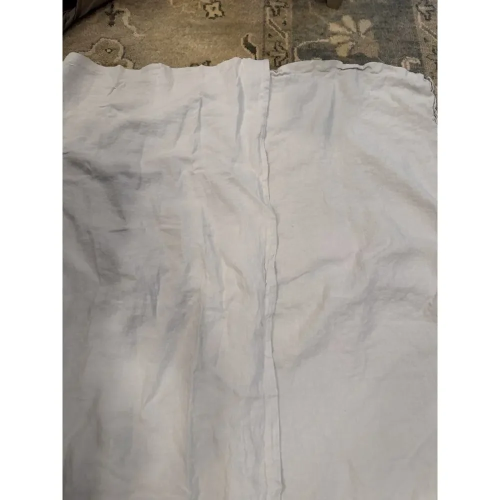 Parachute Grey 100% Linen Pillow Cases (2) King Size NEW